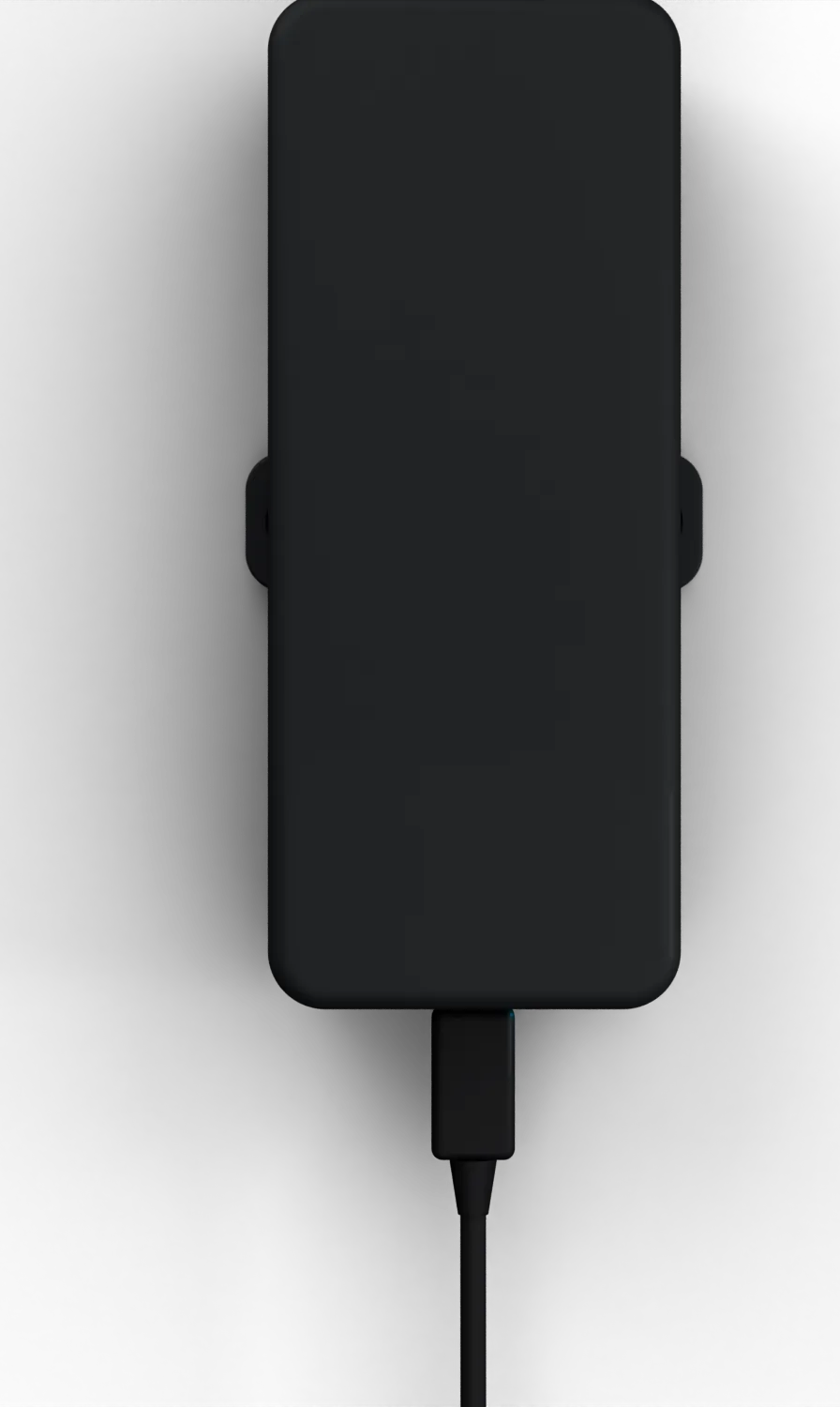 The CabinPulse device on its wall mount, seen from the front